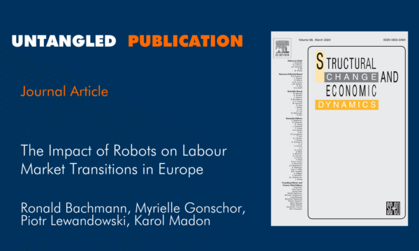 NEW PUBLICATION: “THE IMPACT OF ROBOTS ON LABOUR MARKET TRANSITIONS IN EUROPE”